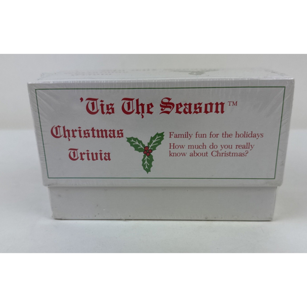 Tis The Season Christmas Trivia Card Game Family VTG USA Party Secret Santa Gift